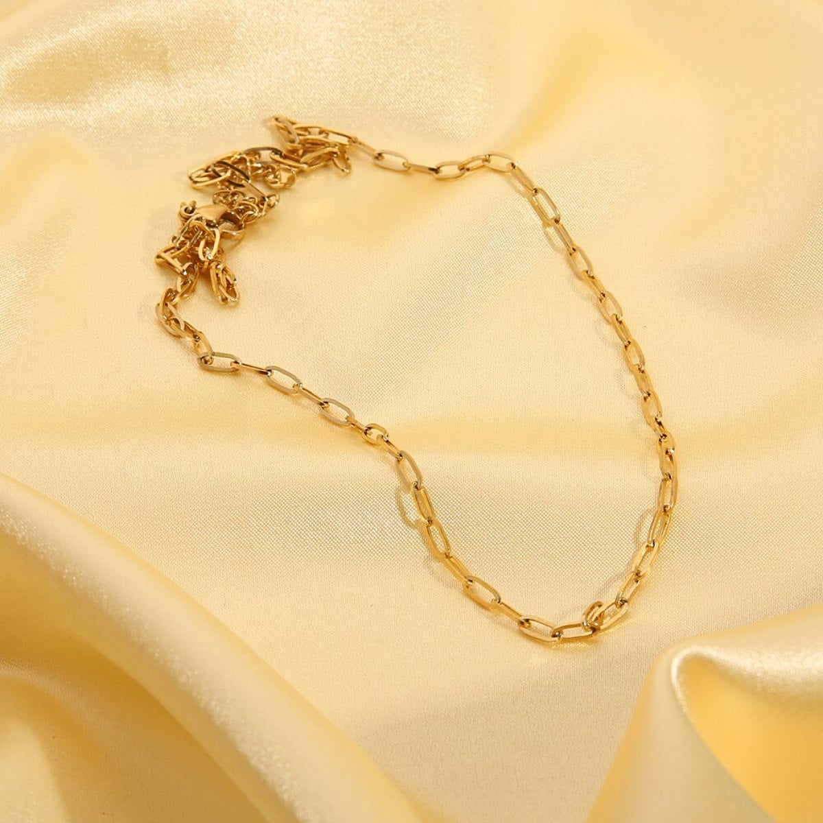 Oval Chain Double Layered Necklace