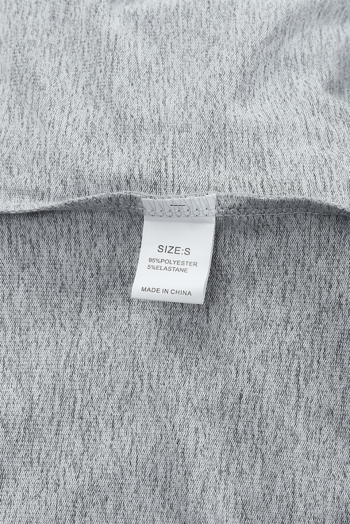 Gray Ribbed Trim Cut-Out Bust Drawstring Hoodie