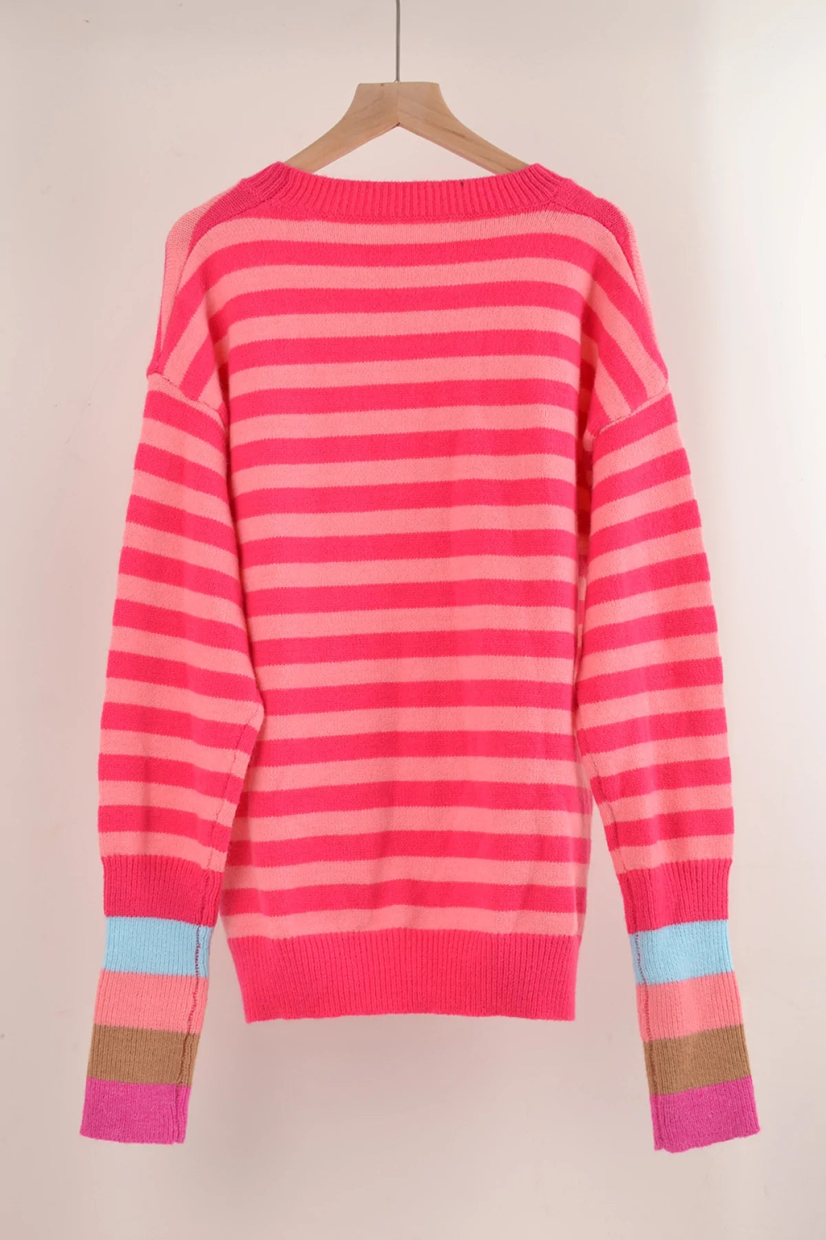 Crew Neck Striped Sweater