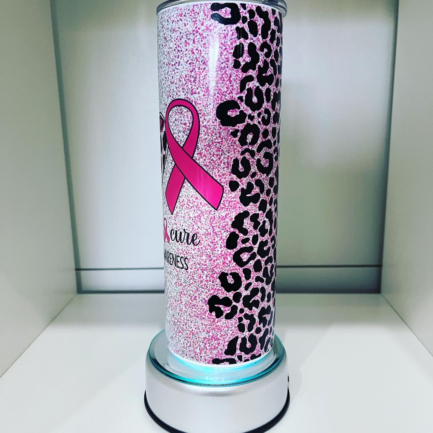Peace Love Cure Breast Cancer Awareness 20 oz. Insulated Tumbler