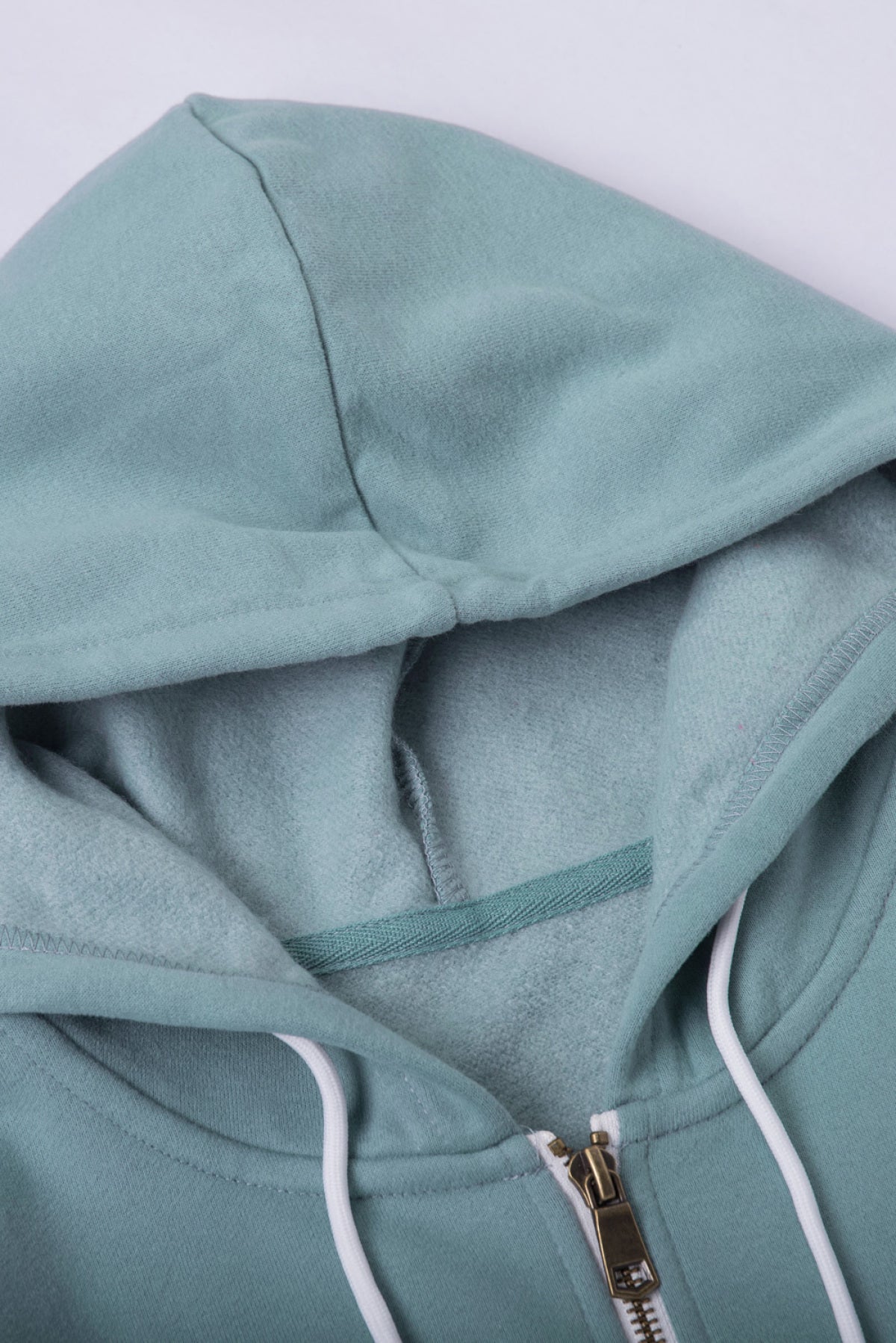Half Zip Long Sleeve Hoodie With Pocket
