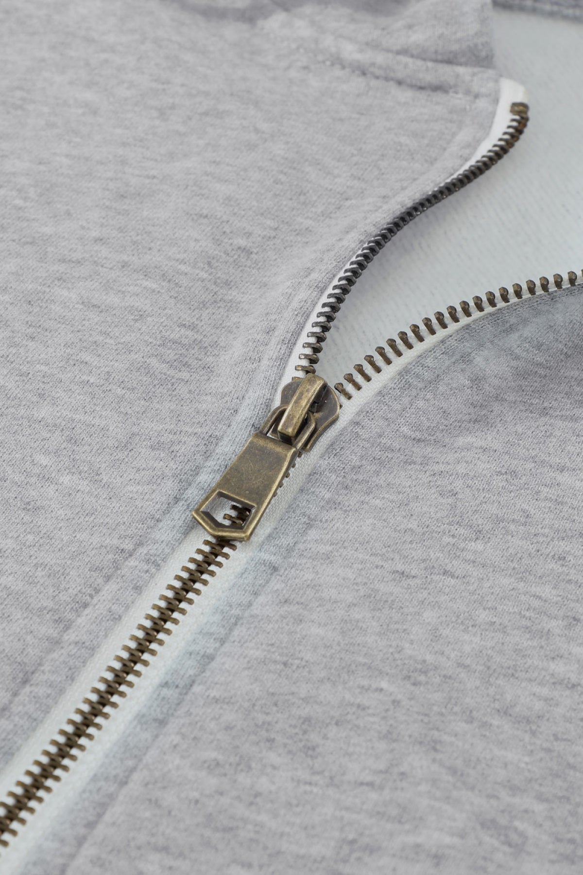 Half Zip Long Sleeve Hoodie With Pocket