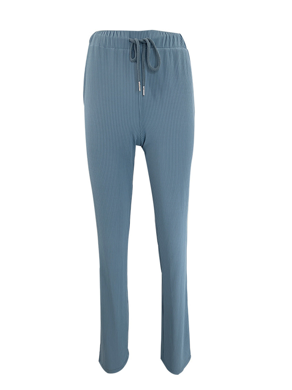 Casual High Elastic Short-Sleeved Top & Wide-Leg Pants Two-Piece Set