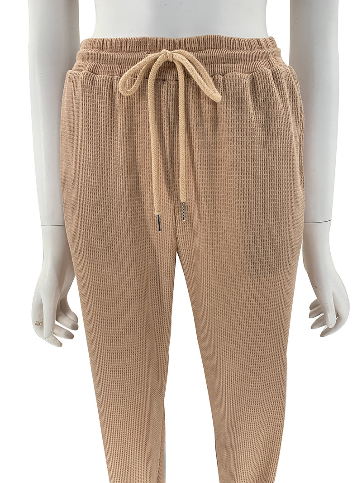 U-neck Bra & Drawstring Sweatpants Two-Piece Active Sets