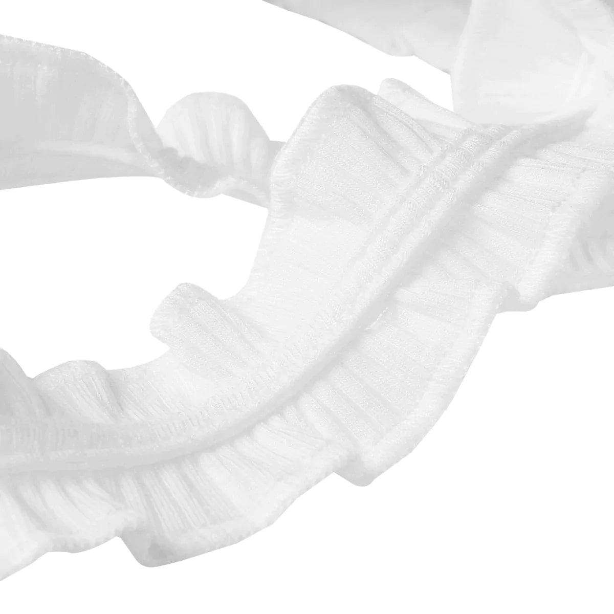 Copy of Solid Frilled Trim Ribbed Cami Bodysuit