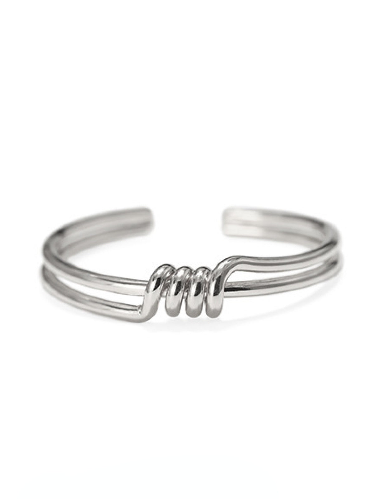 Minimalist Knotted Cuff Bracelet