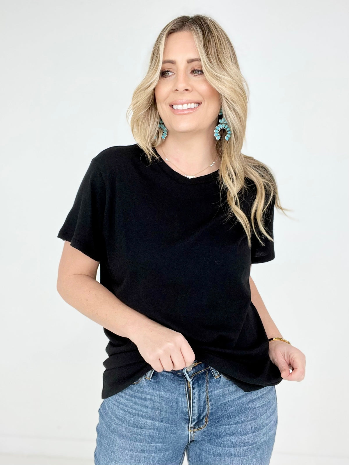 Zenana Solid Cotton Boyfriend Tee